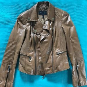 Leather jacket BCBG MaxAzria